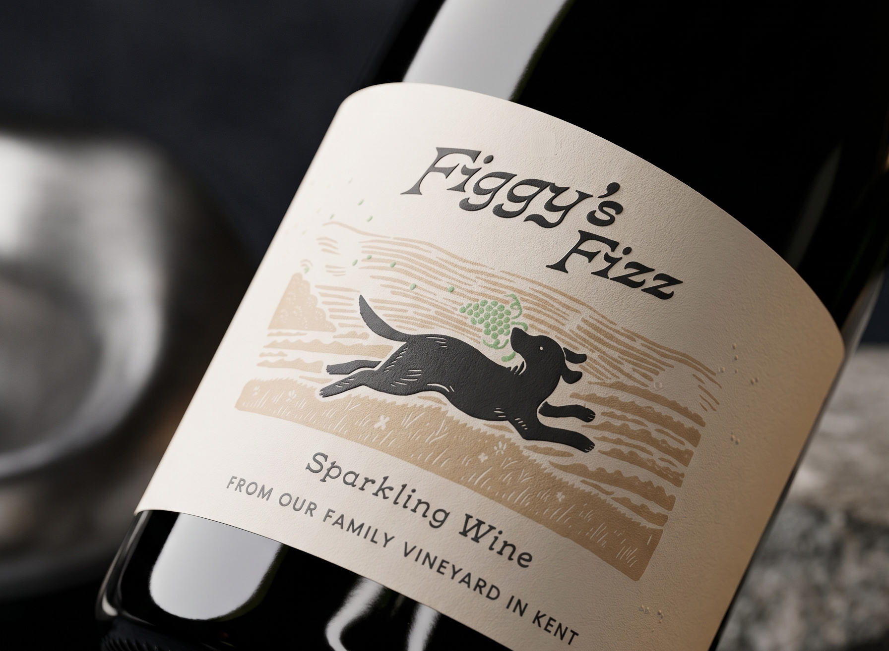Figgy's Fizz sparkling wine — Figgis Family Vineyard, Kent